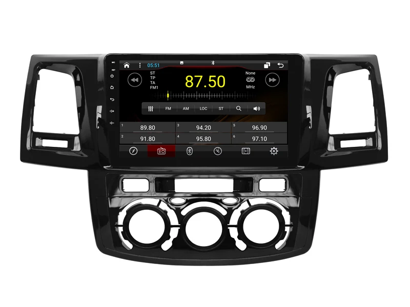 Flash Deal Elanmey android 8.1 car radio for toyota Hilux 2012 Manual AC car accessories DSP device Gps Navi multimedia bluetooth camera 3