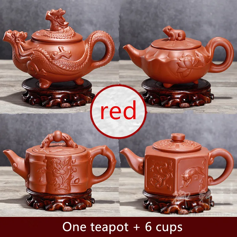 XING KILO Large Purple Teapot Set Filter Large Capacity Teapot Black Tea Pu'er Tea Kung Fu Tea Set Handmade Ceramic Art Teapot XING KILO Large Purple Teapot Set Filter Large Capacity Teapot Black Tea Pu'er Tea Kung Fu Tea Set Handmade Ceramic Art Teapot