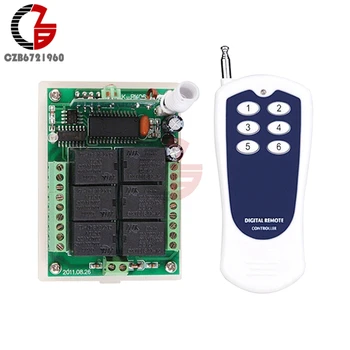 

6CH 433MHZ RF Wireless Remote Control Transmitter & Receiver 12V DC MO