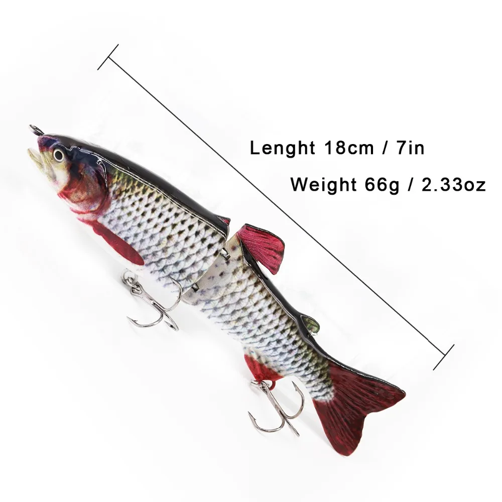 3 unids/lote 18 cm 66G Señuelos de Pesca biónicos Lifelike señuelo articulado duro nadador aparejos de Pesca Wobblers Pesca Isca 3 unids/lote 18 cm 66G Señuelos de Pesca biónicos Lifelike señuelo articulado duro nadador aparejos de Pesca Wobblers Pesca Isca