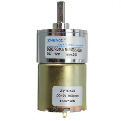 ZHENGK 12VDC электродвигатель 300 об/мин высокий крутящий момент мотор-редуктор контроль скорости 5 Вт