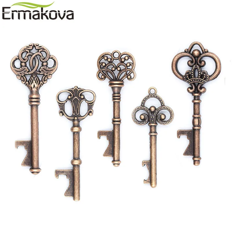 ERMAKOVA 5 шт. металлический каркасный ключ открывалка для бутылок бутылка в форме
