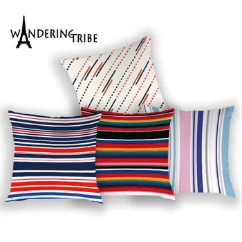 

Geometric Cushion Cover Morocco Pillowcase Stripe Pattern Decorative Cushion Sofa Bed Car Colorful Print Covers For Cushions