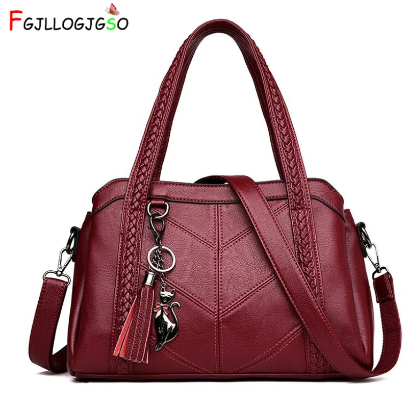 

FGJLLOGJGSO Brand High quality PU leather shoulder bag female crossbody bags totes women handbag lady messenger bag bolso mujer