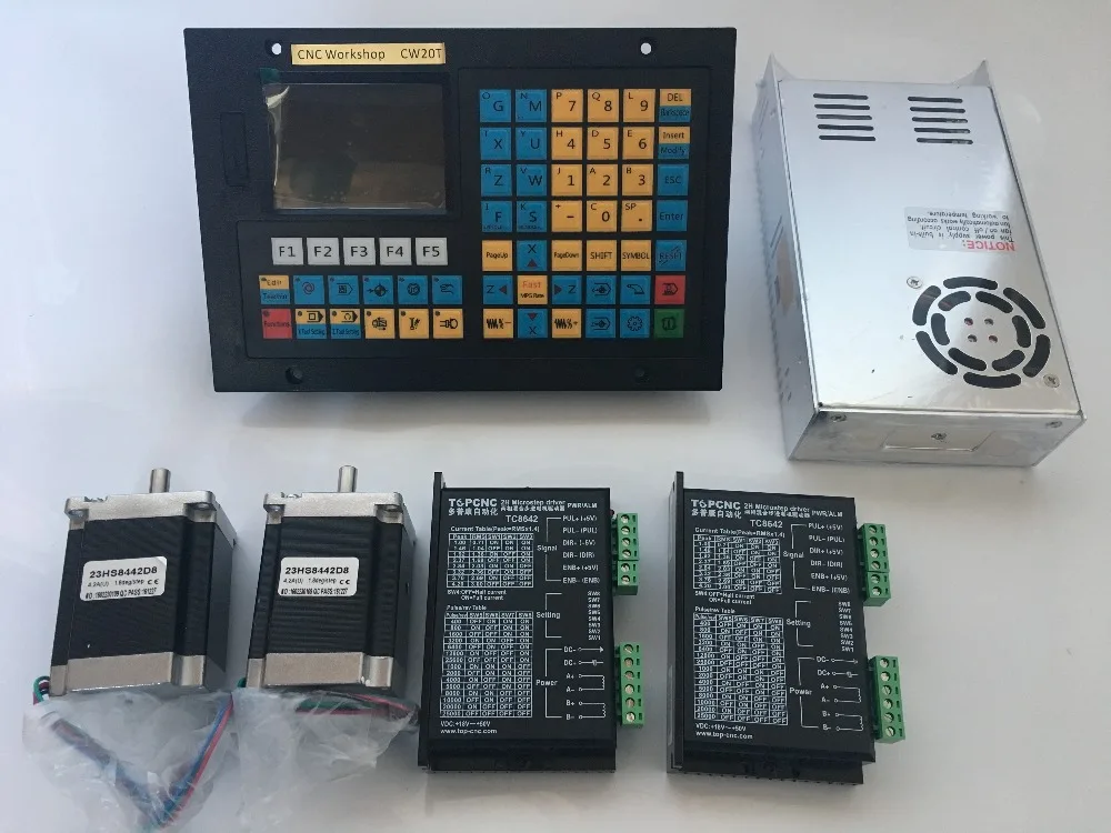 Токарный станок с ЧПУ комплект для токарного станка 2 оси USB шаговый сервомотор
