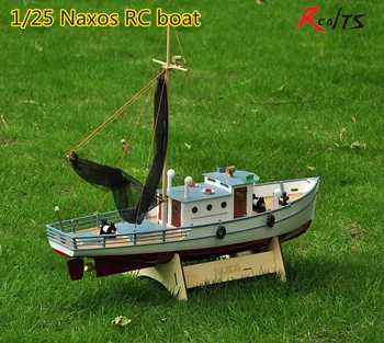 

RealTS Classic fishing boat model Scale 1/25 NAXOS RC Fishing ship remote control wood boat model kit