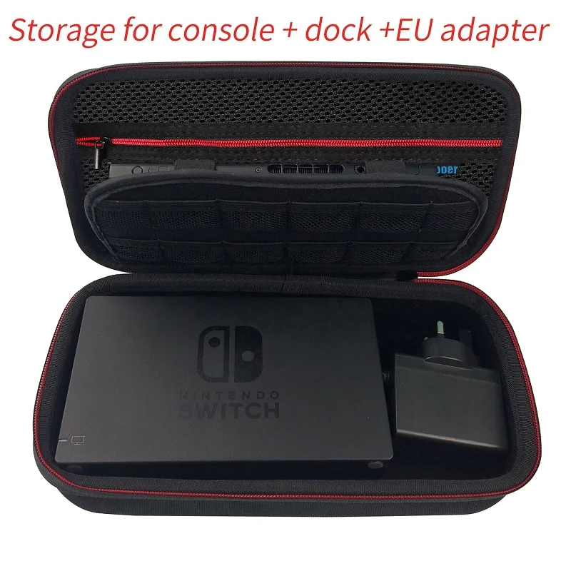 Hard Storage Carrying Case Portable Travel Bag with Handle for Nintendo Switch Console JoyCon Controller AC Adapter Charger BN30 15