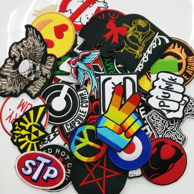 

Aanywell patch 24 pcs Mixed Random iron on Patches for clothing T-shirt Sweater thermal applique