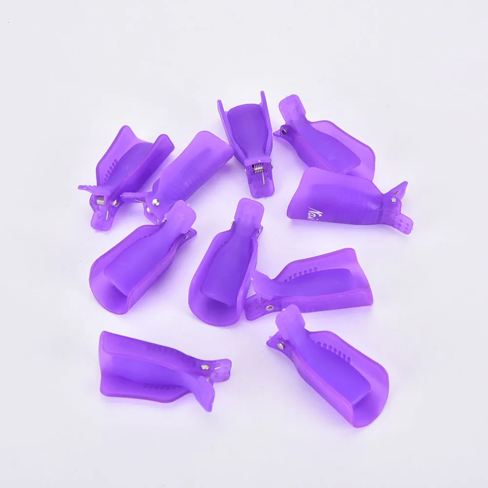 

10Pcs/lot Reusable Nail Art Soak Off Cap Clip UV Gel Polish Remover Wrap Accessories DIY Manicure Care Tools