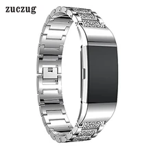 Zuczug модный сменный ремешок для часов Ремешок Для Bling Charge 2 Bling Crystal из нержавеющей стали ремешок для часов