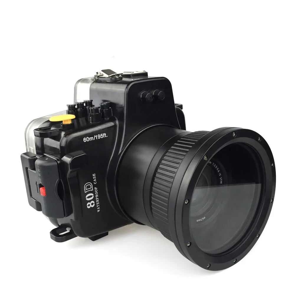 Чехол для подводной камеры Meikon 40 м/130 футов Canon EOS 80D водонепроницаемый чехол |