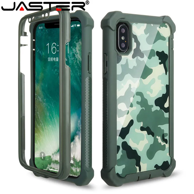 

JASTER Duty Protection Doom armor PC+Soft TPU Phone Case for iPhone XS Max XR X 6 6S 7 8 Plus 5S 5 SE Shockproof Sturdy Cover