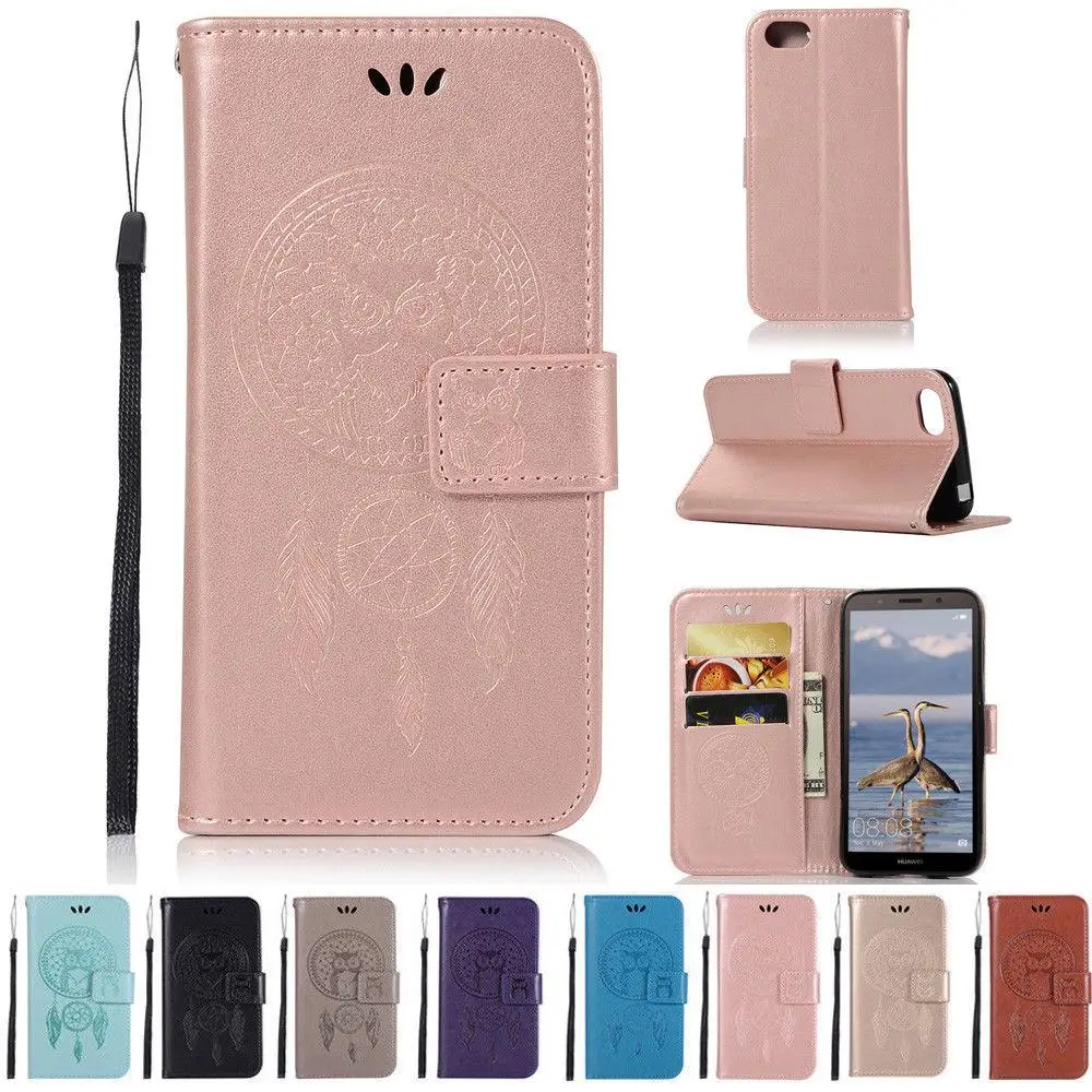 Cover For Huawei Y5 / Y6 Y7 Y9 2018 Nova 2 Lite Honor 7A Owl Pattern Flip Wallet PU Leather Case Stand case | Мобильные телефоны и