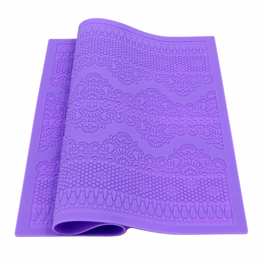 Silicone Mat Fondant Cake Decorating Tools Kitchen Silicone Lace Molds