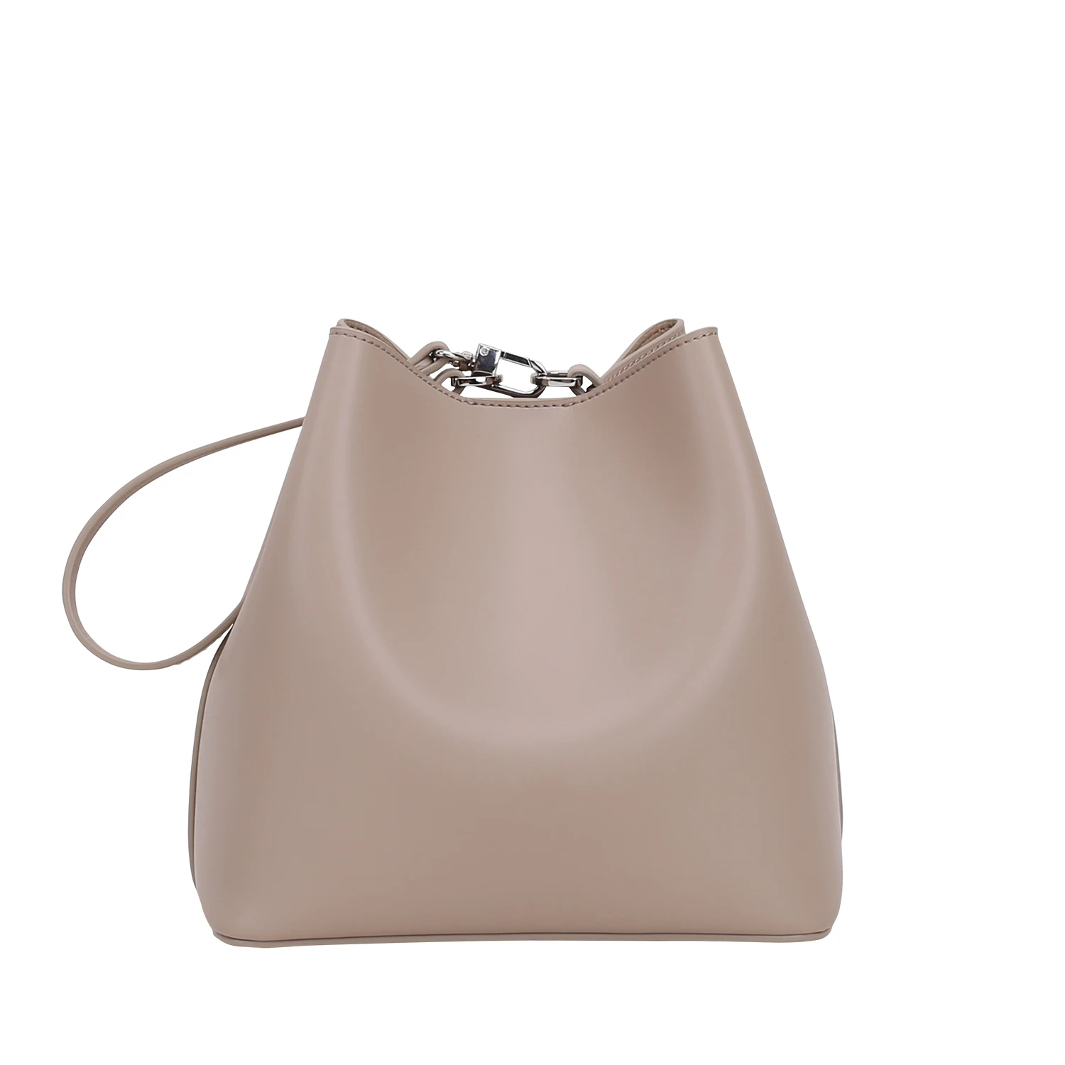 

2019 New Design Pattern Fashion Korean Style Pull Package Genuine Leather Single Shoulder Messenger Bucket Crossbody Beach Bag