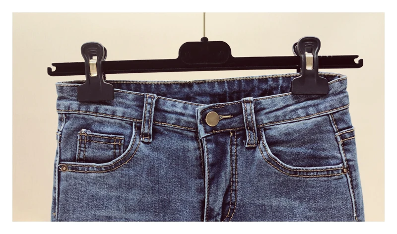 Джинсы трусики женщины весна-осень vestidos 2018 бермуды feminina тонкие широкие ноги джинсы расклешенные брюки женские Y1556