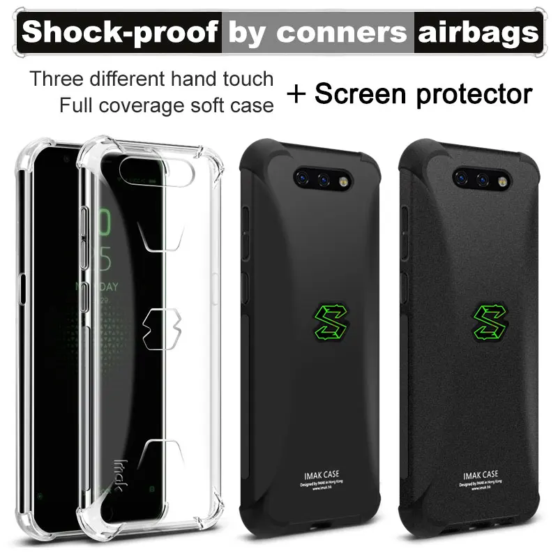 Для Xiaomi Black Shark Gaming Phone Case iMac защитный чехол с воздушной сумкой Мягкий ТПУ для BlackShark