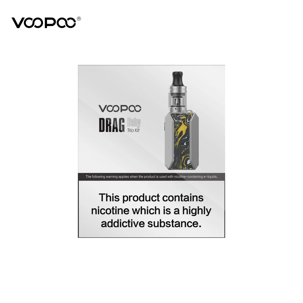 Оригинальный набор Voopoo Drag Baby Trio Pod с 1500 мАч Mod PnP M2 C1 катушка электронная сигарета