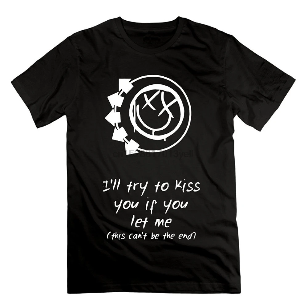 

T Shirt Hot Topic Men Short Sleeve Mens Band Blink 182 Cotton Short Sleeve T Shirts