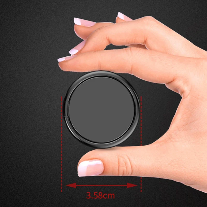 Universal Magnetic Phone Ring 90 Degree Finger Mobile Phone Metal Stand Holder For IPhone Samsung Xiaomi Huawei Oneplus