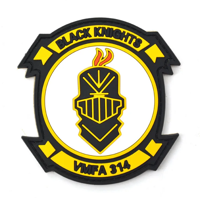 

Corps VMFA 314 Blak knigts marine corps patch hook back F/A18 fighter california patch badge