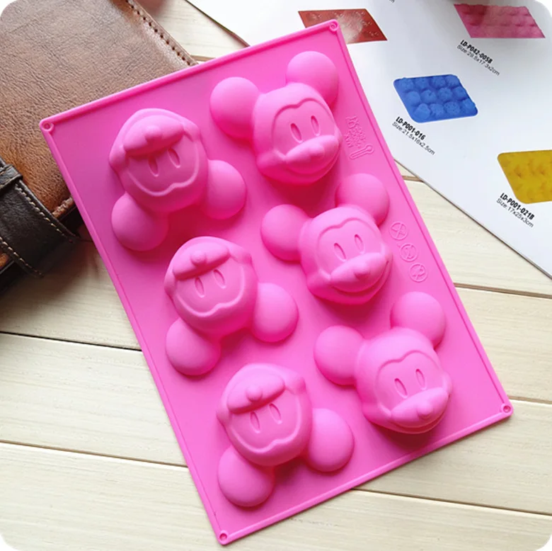 Новый DIY силиконовый Микки Маус кекс форма для маффинов шоколадный желе торт