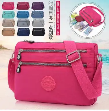 

New 12-color genuine nylon leisure bag and fashion multi-functional bag