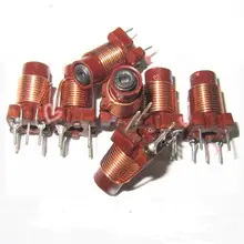 10pcs Adjustable Inductance Variable 12Turns High-frequency Ferrite Core Inductor 12T 0.6-1.7uH New Branded 25-100MHZ Inductors