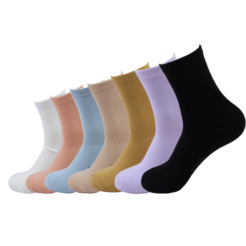 

7 Pairs Fashion Monday To Sunday New Year Women And Men One Week Happy Socks Pink Harakjuku Funny Socks Monday To Sunday