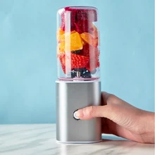 Портативный Соковыжималка Блендер, путешествия персональный Usb миксер сок чашка с обновленным 2 лезвиями и более мощным мотором