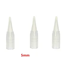 500 шт 5 футов 5 мм Стерильная Перманентная татуировка бровей и губ советы одноразовые перманентные иглы для макияжа бровей колпачки наборы поставки