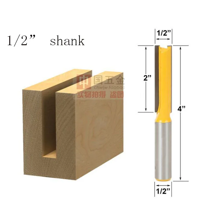 Free shipping 1Pcs 1/2&quot Shank Long Cleaning Bottom Router Bit Cutter CNC Woodworking Clean Bits | Инструменты
