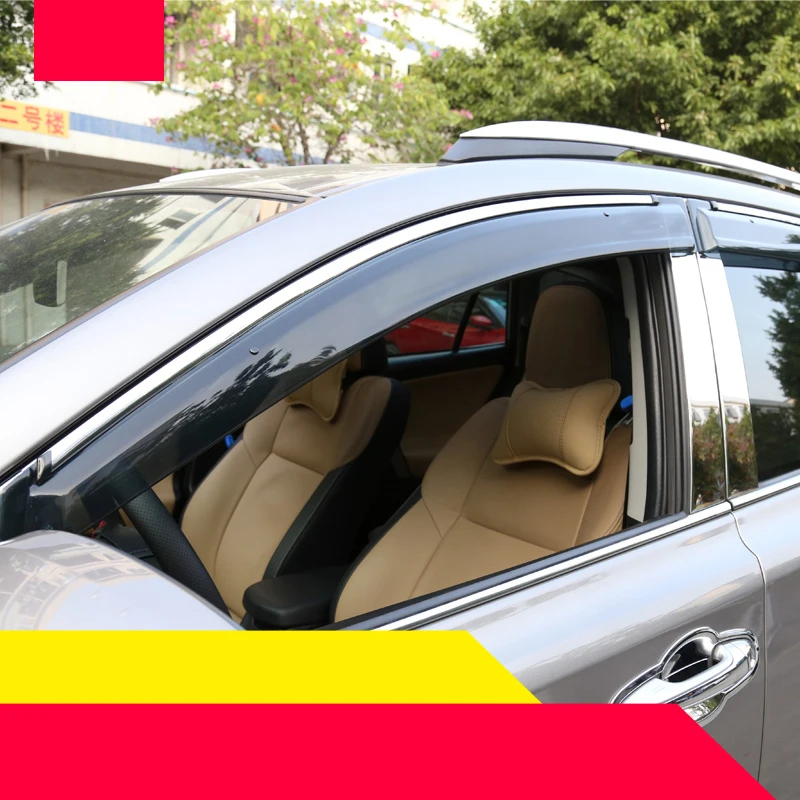 

lsrtw2017 Acrylic material car window rain shield for toyota rav4 2012 2013 2014 2015 2016 2017 2018 xa40