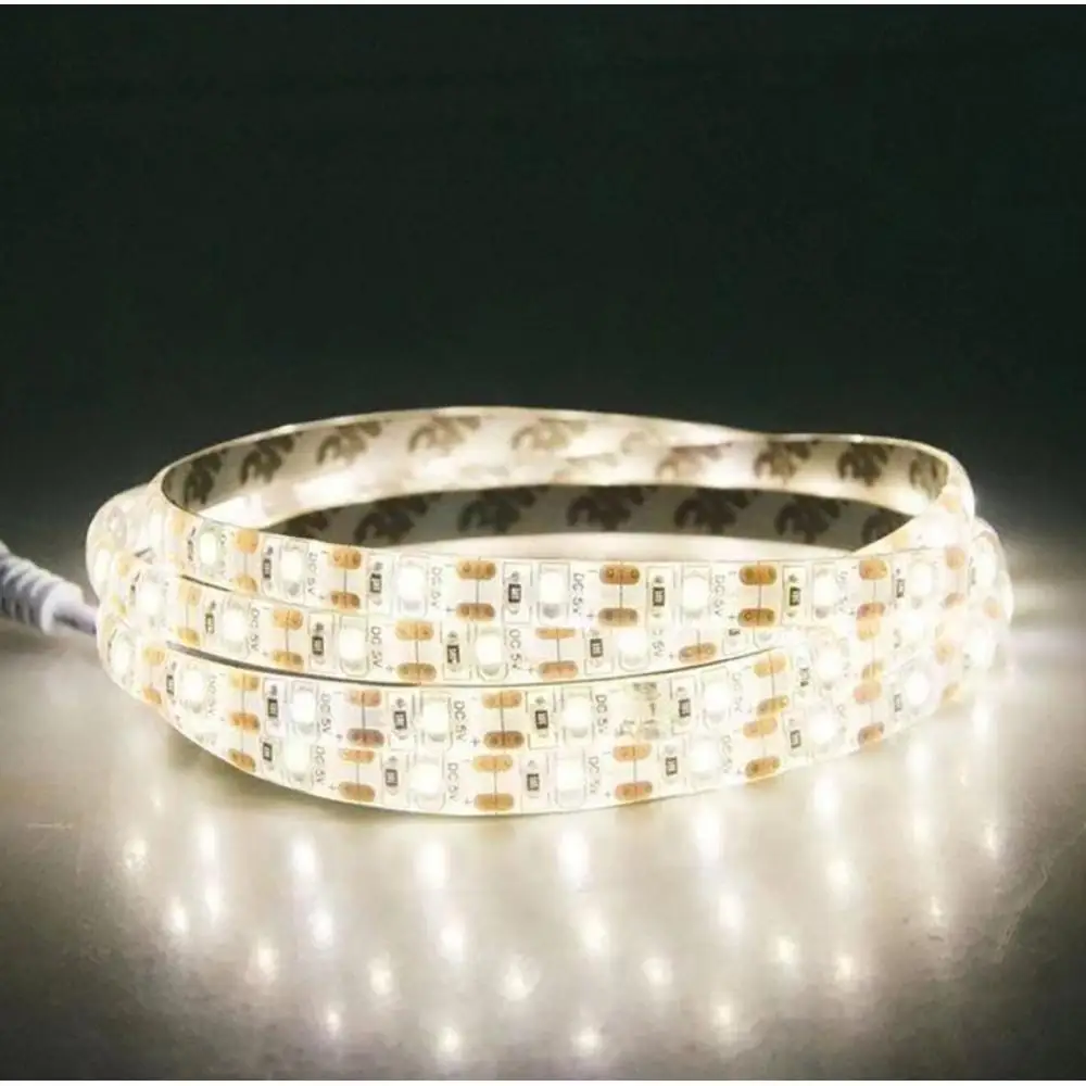1m 2m Wireless PIR Motion Sensor LED Bed Closet Night light 5V 2835 LED Strip AAA Battery Power Flexiable lamp Illumination