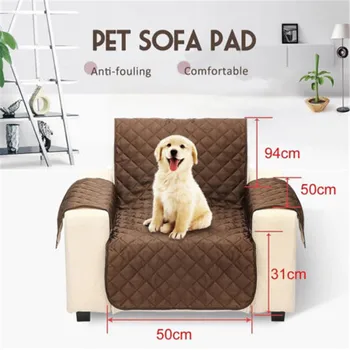 

Couch Sofa Removable Quilted Couch Slipcover Pet Kids Protector With Strap Waterproof protection mat