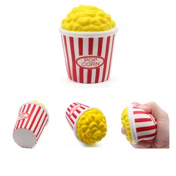 

French Fries/Hamburger/Panda/Milk Box/Cat/Popcorn Slow Rising Squishy Scented Funny Joke Kids Toy For Children Gift Anti-Stress