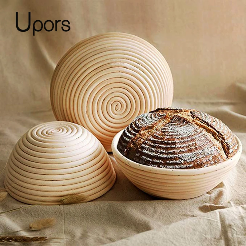 

UPORS DIY Rattan Eco-Friendly Baking Pastry Tools Bread Molds Baking Cookies Bake Cake Mold Dishes Tray Cookware Kitchen