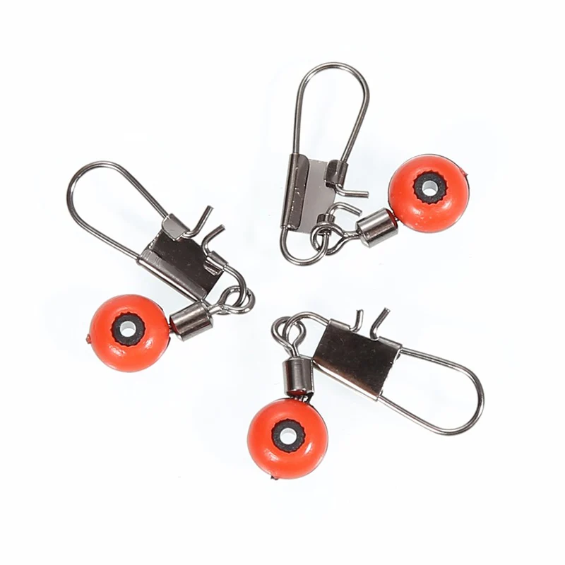 Hyaena 50pcs Big Style Plastic Head Fishing Swivel/Interlock Snap Space