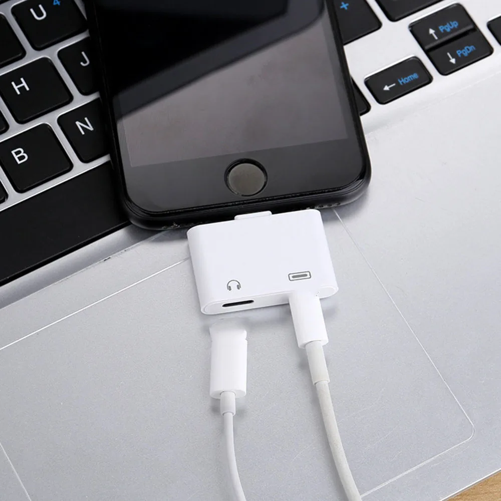 Audio Headphones Adapter Cable For iphone 7 7 plus Charging +Listen to Music+Call Converte Splitter For iphone X 8 plus IOS 12 Audio Headphones Adapter Cable For iphone 7 7 plus Charging +Listen to Music+Call Converte Splitter For iphone X 8 plus IOS 12