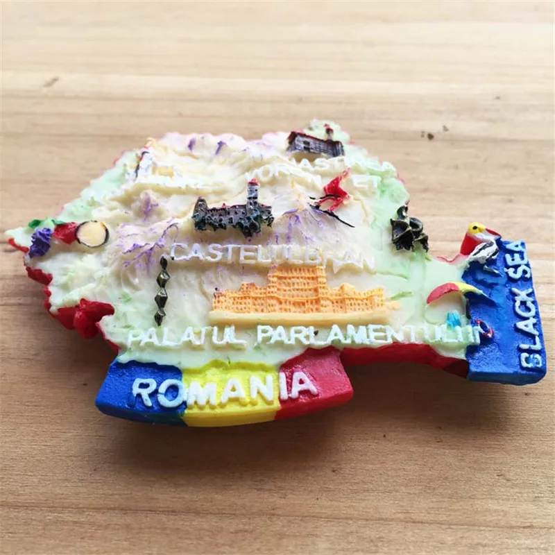3D Ручная роспись, карта России, Черное море, магнит на холодильник, туристический сувенир, ремесло, идея подарка