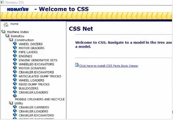 

KOMATSU CSS 2014 FULL SET MANUAL