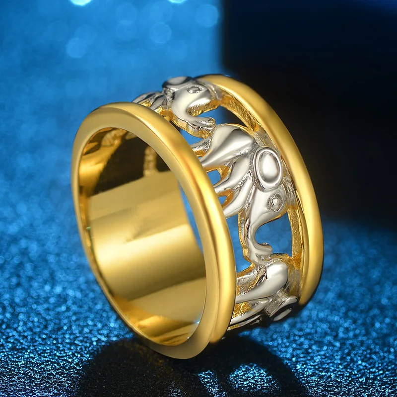 

Gothic Punk Wind Rings Retro Baby Elephant Male Ring Gothic Women Mens Hollow Love Engagement Rings Birthday Gift Jewelry Ring
