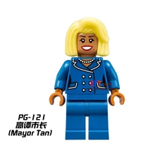 50 шт. строительные блоки супергерой мэр Тан Бэтмен блоки, друзья для девочки мальчик подарок игрушки для детей brinquedos menina