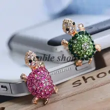 Модные Стиль 3,5 мм Симпатичные Черепаха Форма дизайн мобильного телефона уха Кепки заглушка от пыли для Iphone для Пылезащитная заглушка Samsung