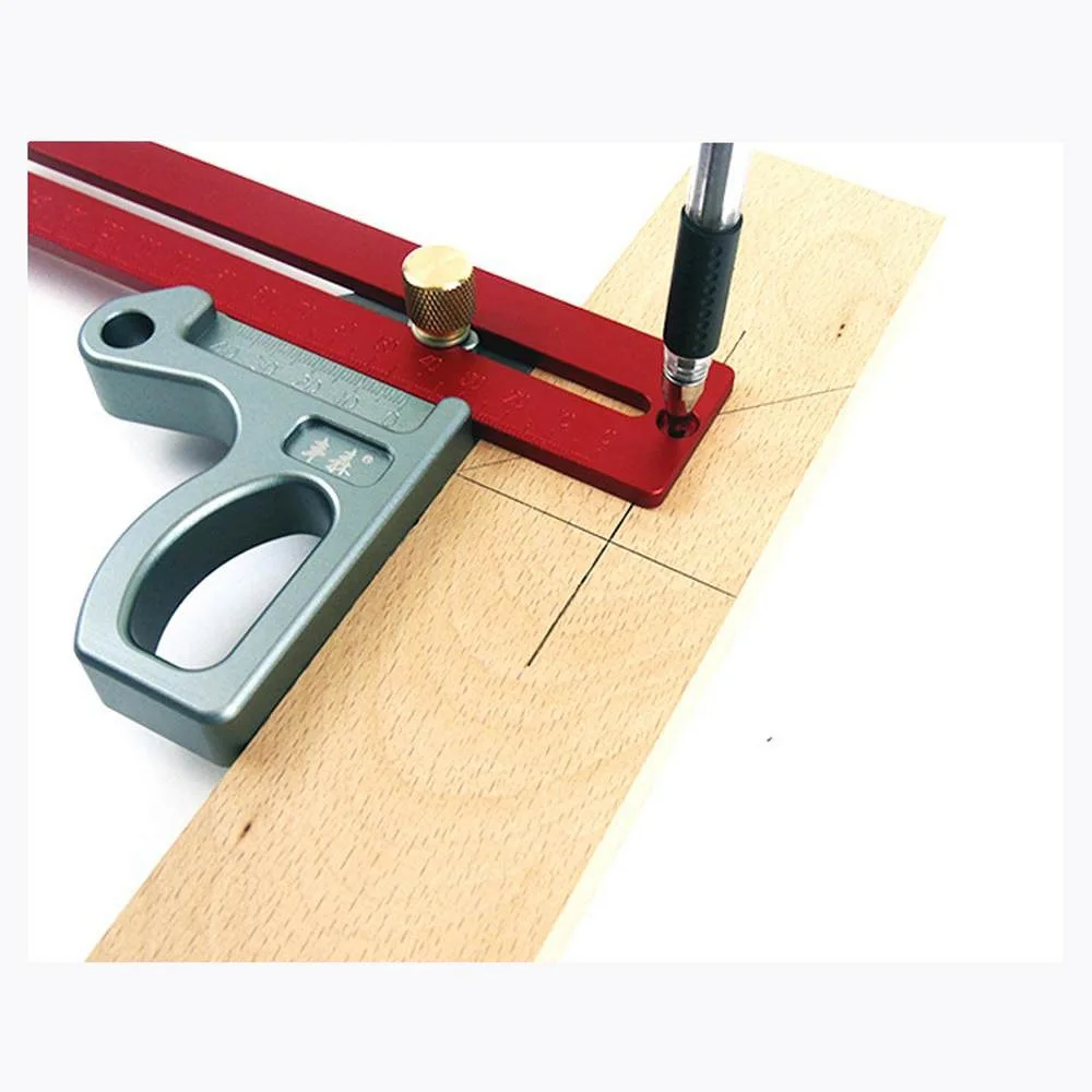 

200mm 45 Degree Ruler Woodworking Ruler Height Gauge Woodworking Scribe Woodworking Marking Gauge Measurement Tool