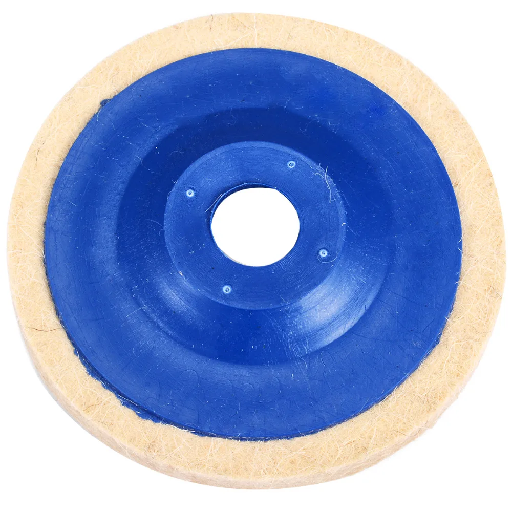 3pcs 4 Inch Wool Polishing Pads Buffing Angle Grinder Wheel Felt 100mm Polishing Disc Pad Set Usefu