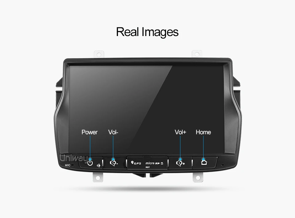 Top uniway ALD8071 android 8.1  car dvd for Lada Vesta with one din car radio gps navigation Audio multimedia IPS touch screen 15