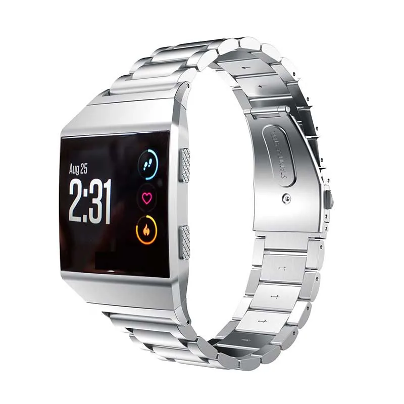 Leegoal ремешок для fitbit ionic Смарт-часы из нержавеющей стали ремешок для Fitbit ионная Классическая Пряжка браслет ремешок для часов