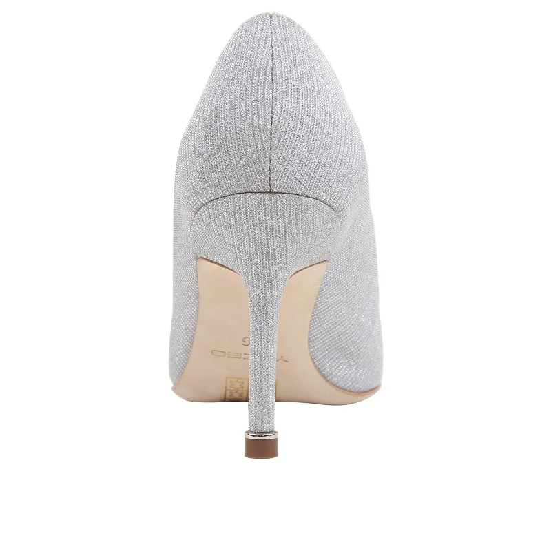 Ladies Wedding Bride Shoes Super High Heels Pointe Pumps Sequin Shoes Women Genuine Leather Fashion Elegant Party Office Shoes Women's Shoes
