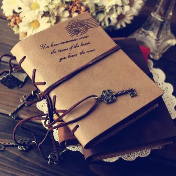 

Vintage Leather 320 pages Sketchbook Bullet journal Notebook paper Weekly Planner Accessories Stationery Diary Agenda 01646